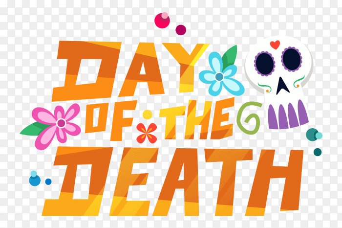 Dia de muertos doodle decoration PNG