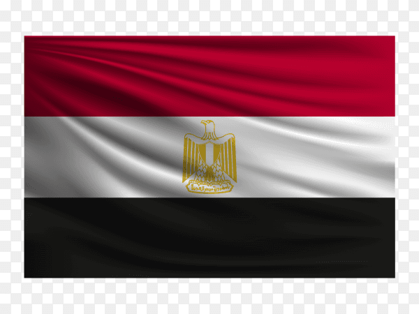 The national flag of Egypt PNG