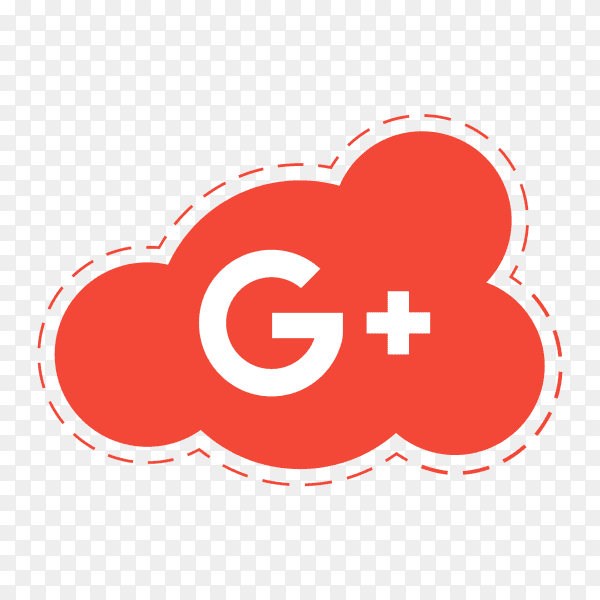 GooglePlus logo icon social media cloud PNG