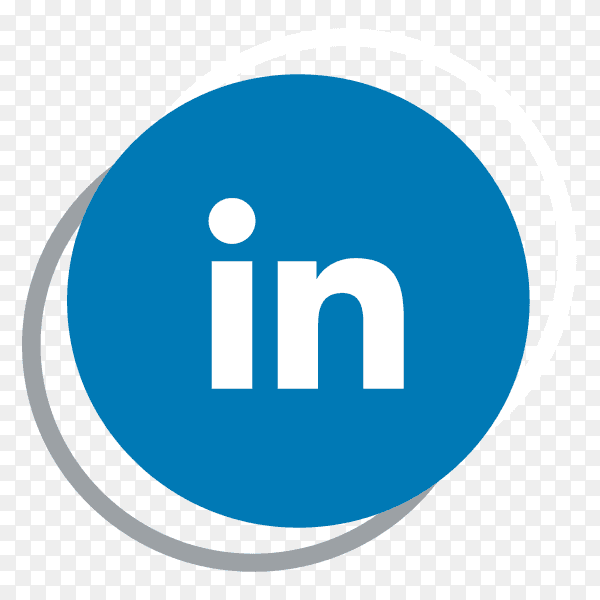 Linkedin logo elegant social media icon PNG
