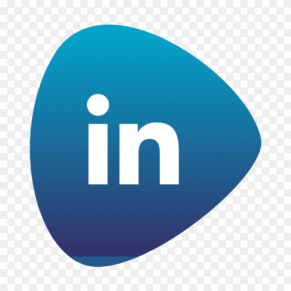 Linkedin logo gradient social media icon PNG