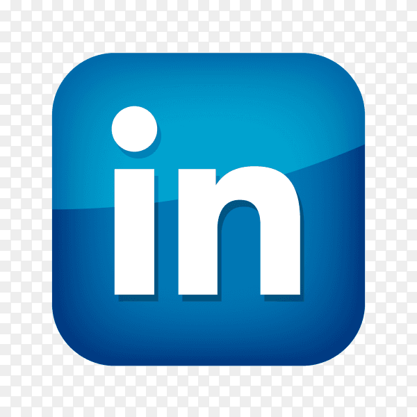 Linkedin logo social network PNG