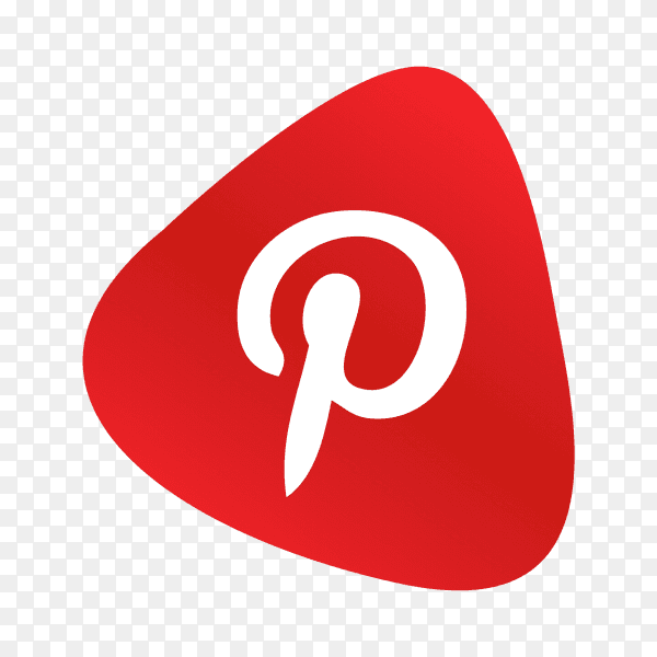 Pinterest logo button social media PNG