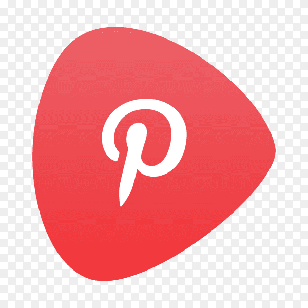 Pinterest logo gradient social media icon PNG