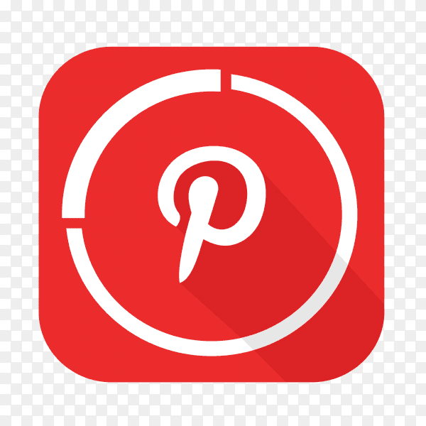Pinterest logo popular social media icon PNG