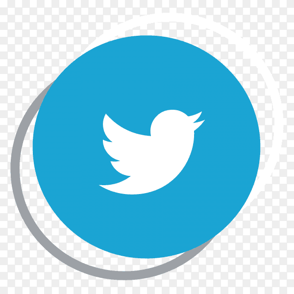 Twitter logo elegant social media icon PNG
