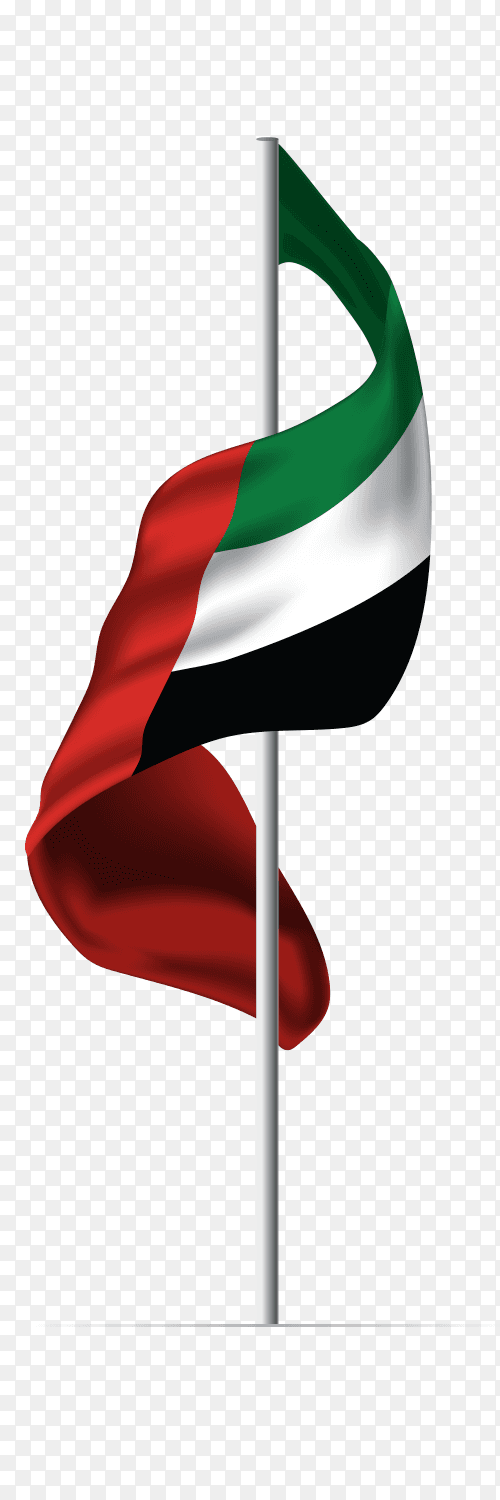 United Arab emirates flag UAE PNG