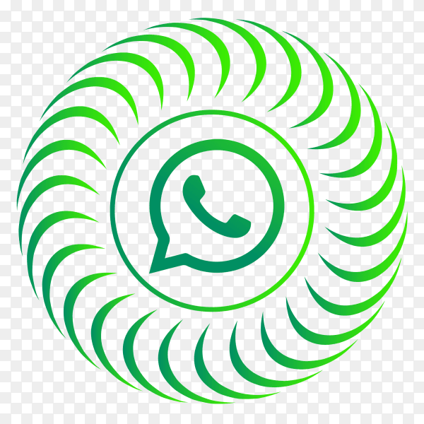 WhatsApp logo circular style PNG