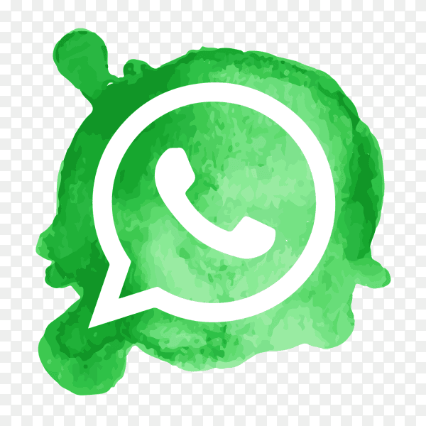 WhatsApp logo watercolor spot PNG