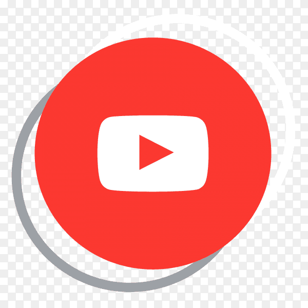 YouTube logo elegant social media icon PNG