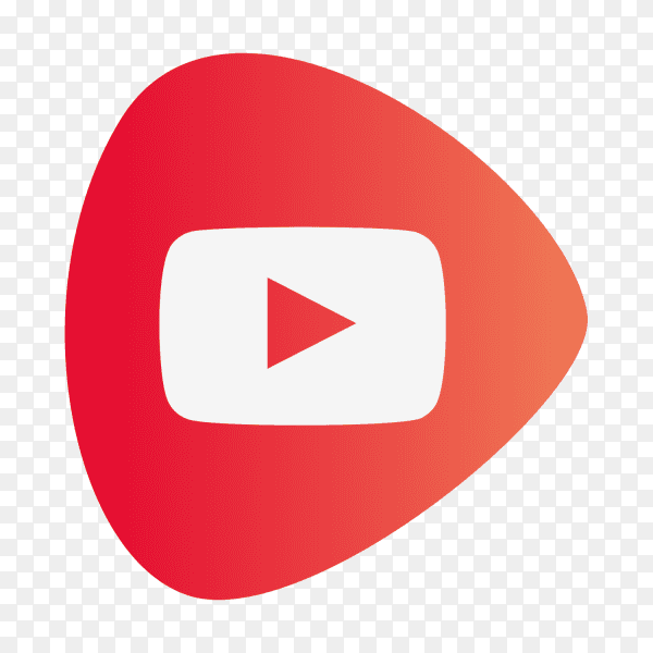 YouTube logo gradient social media icon PNG