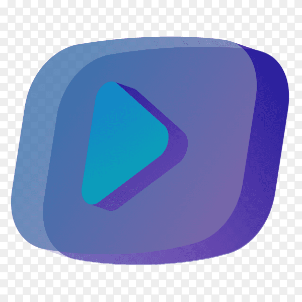YouTube logo social media design PNG