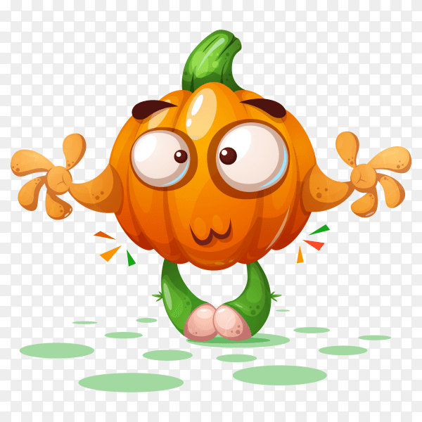 Cartoon pumpkin halloween PNG