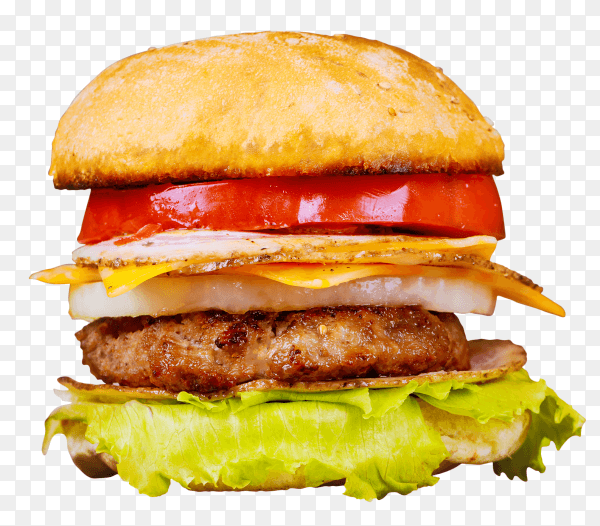 Cheeseburgers beef patties fresh salad transparent PNG