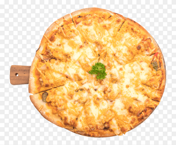 Chicken grilled pizza with thousand island sauce PNG