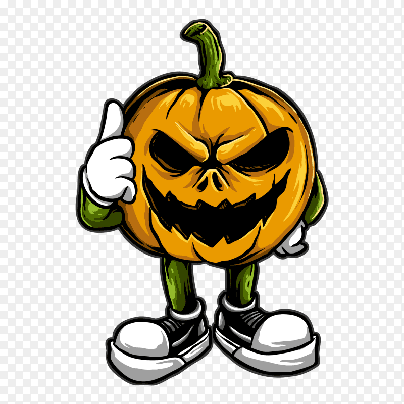 Cool pumpkin Vector PNG