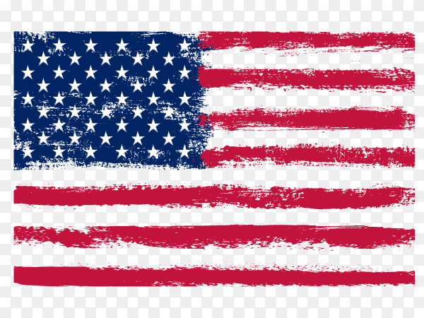 Dirty grunge american flag PNG