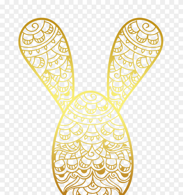 Easter rabbit ornamental PNG