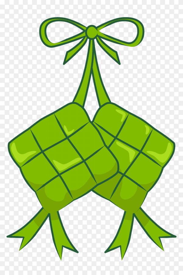 Hanging ketupat vector PNG