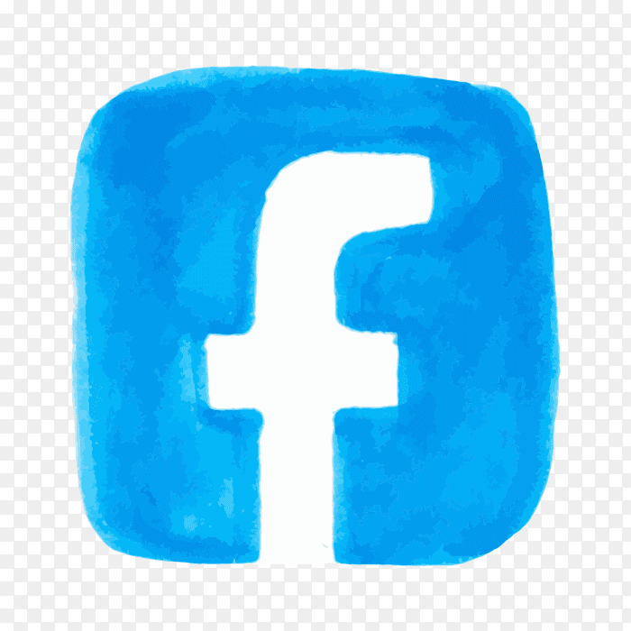 Logo Facebook hand drawn PNG