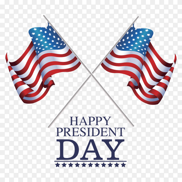 Flags american happy president day PNG