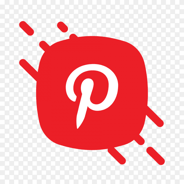 Flat logo Pinterest icon PNG