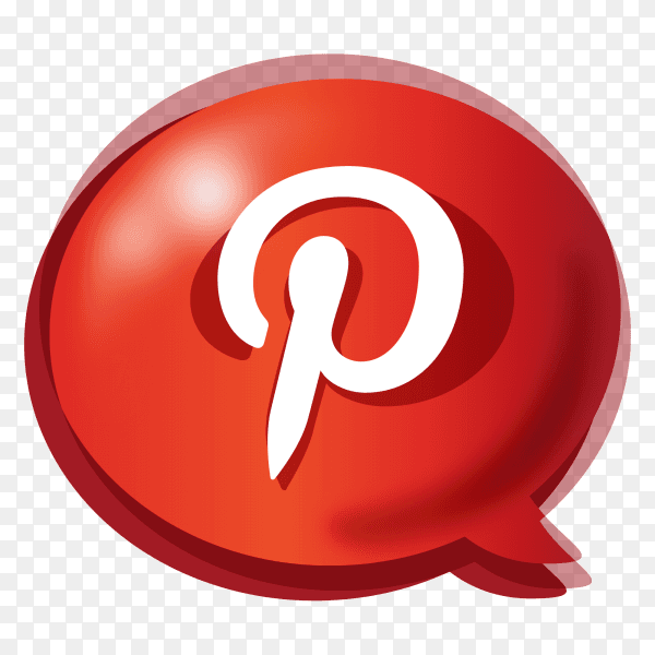 Gradient social media logo Pinterest PNG