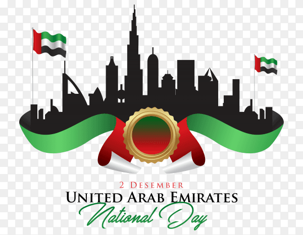 Happy national day UAE United Arab Emirates PNG