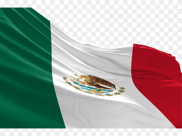 Mexican flag waving png
