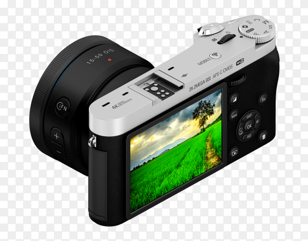 Isometric camera with display PNG