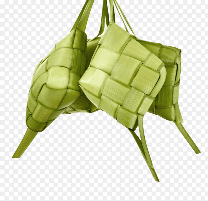 Ketupat traditional food with unique pattern PNG