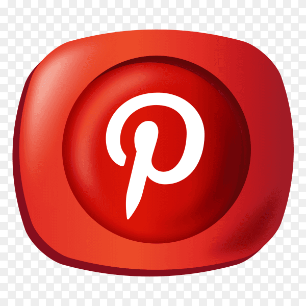Logo Pinterest gradient social media icon PNG