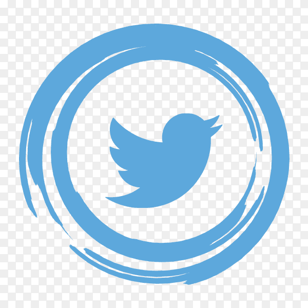 Logo twitter abstract social media icon PNG