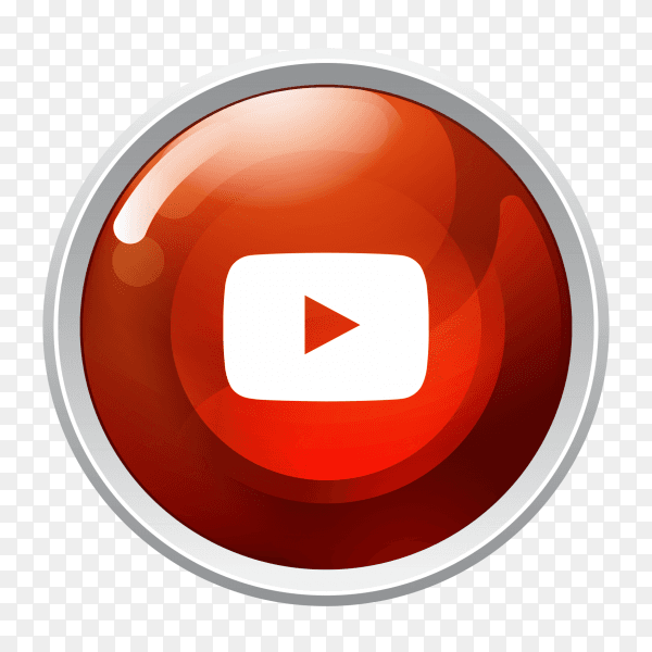logo YouTube button social media icon PNG