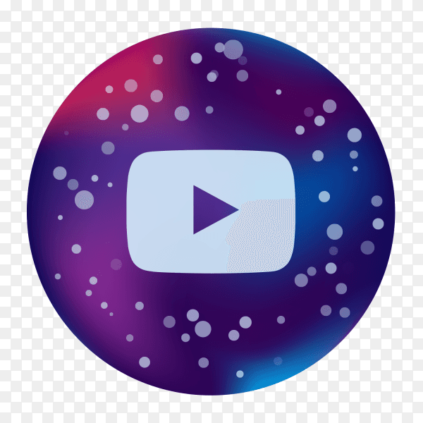logo YouTube icon modern social media Colored PNG