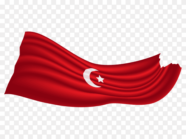 Turkey flag pennant transparent PNG