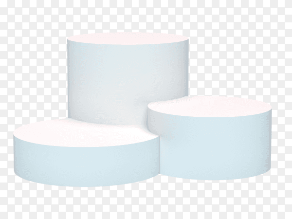 3d rendering - cylinder product display podium PNG