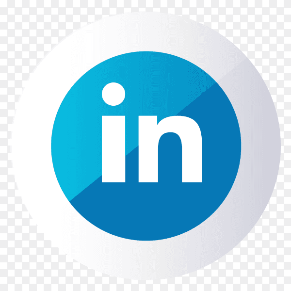 Abstract stylish Linkedin logo PNG