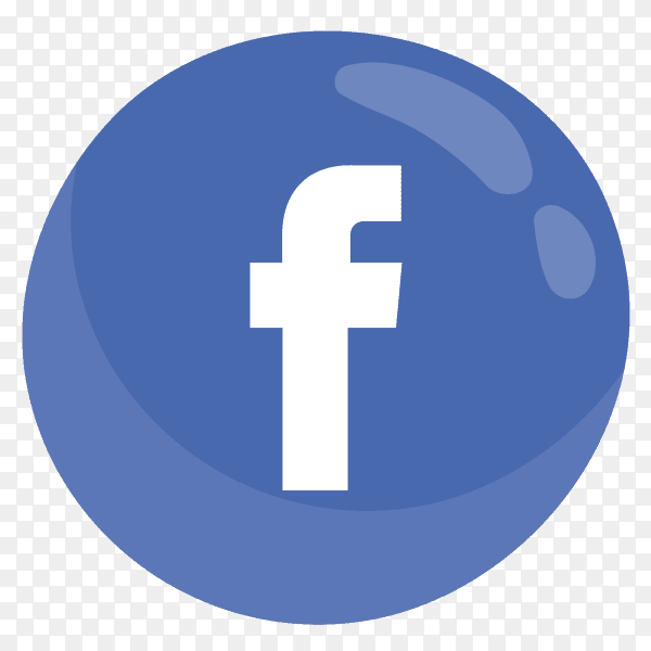 Beautiful Facebook button PNG