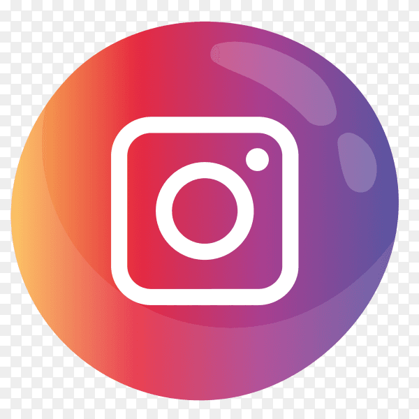 Beautiful Instagram button PNG