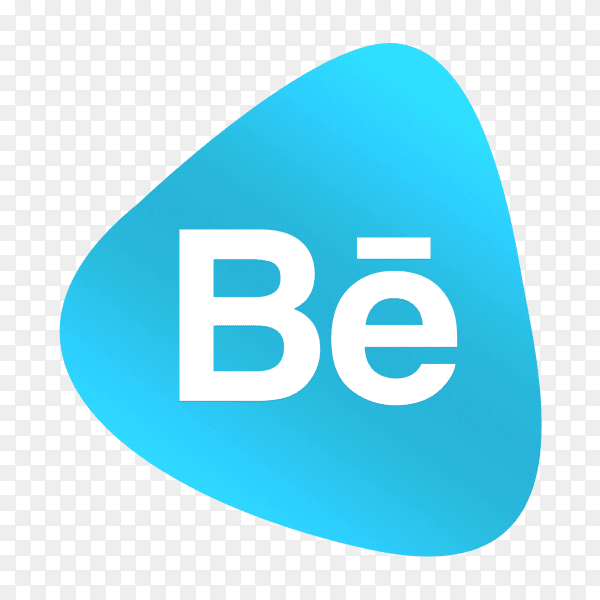 Behance logo button social media PNG