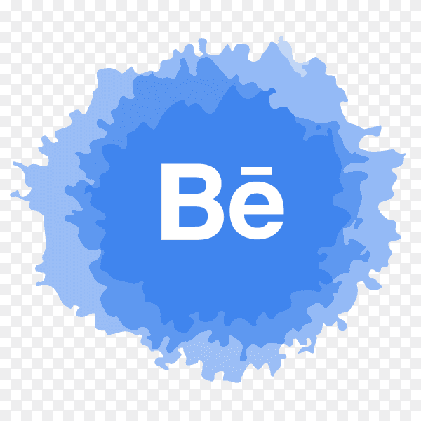 Behance logo watercolor social media PNG