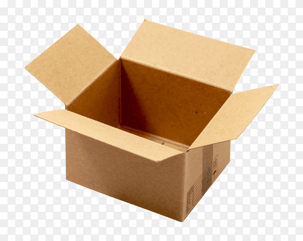 Cardboard box transparent Photo PNG