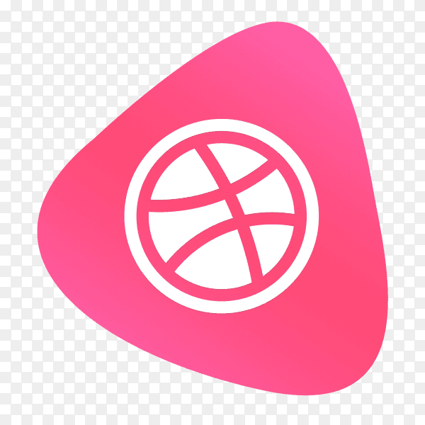 Dribbble logo button social media PNG