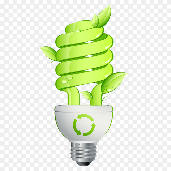 Eco light bulb Free Vector PNG