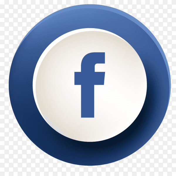Facebook button new design PNG