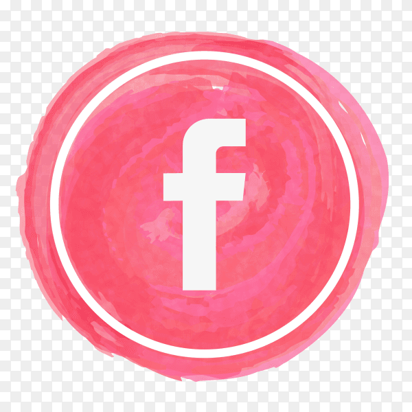 Facebook icon watercolor PNG