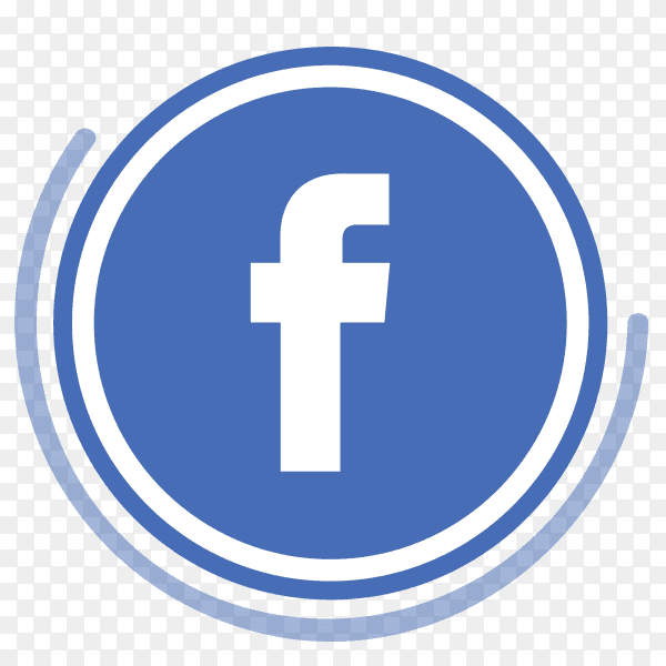Facebook logo in circles PNG