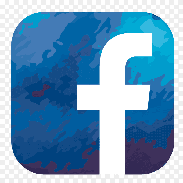 Facebook logo watercolor PNG