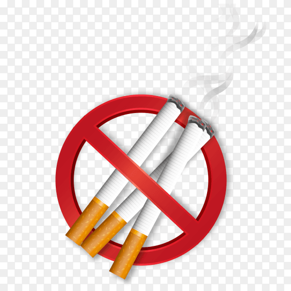 Forbidden symbol with cigarettes - no smoking free download PNG
